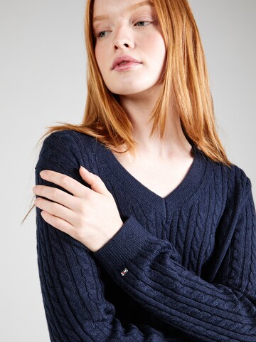 TOMMY HILFIGER Pullover in Blau