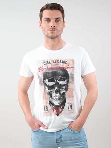 T-Shirt 'Clem' Deeluxe en blanc : devant