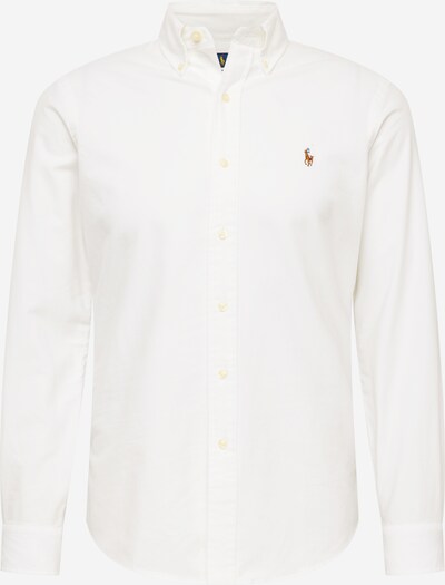 Polo Ralph Lauren Camisa em castanho / branco, Vista do produto