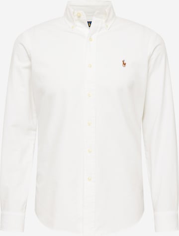 Coupe regular Chemise Polo Ralph Lauren en blanc : devant