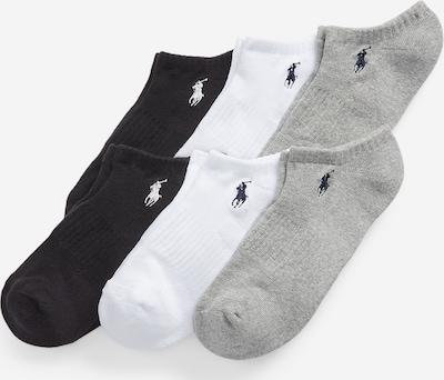 Polo Ralph Lauren Avokassukat värissä harmaa / musta / valkoinen, Tuotenäkymä