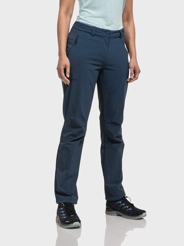 Schöffel Regular Outdoorbroek 'Engadin1' in Blauw: voorkant