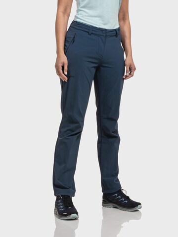 Schöffel Regular Outdoor Pants 'Engadin1' in Blue: front