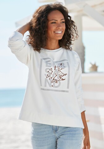 Elbsand Sweatshirt in White: front