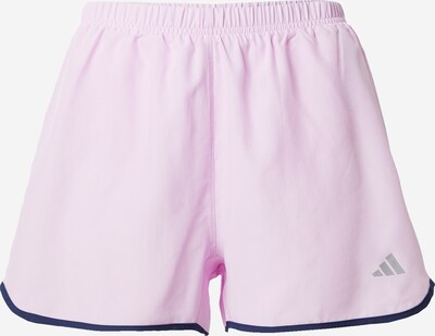 ADIDAS PERFORMANCE Workout Pants 'RUN IT SHORT 3' in Navy / Light purple / Silver, Item view