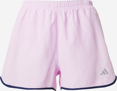 ADIDAS PERFORMANCE Pantalon de sport 'RUN IT SHORT 3' en bleu marine / violet clair / argent, Vue avec produit