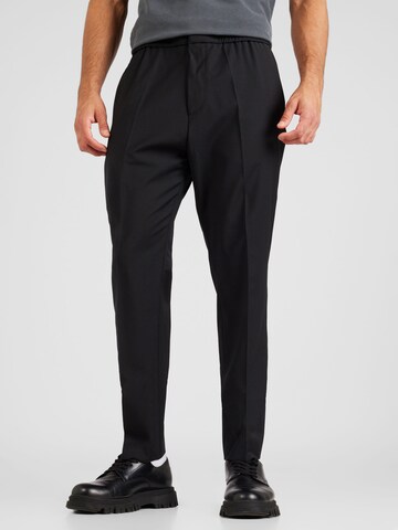 Regular Pantalon 'Howard' HUGO en noir : devant