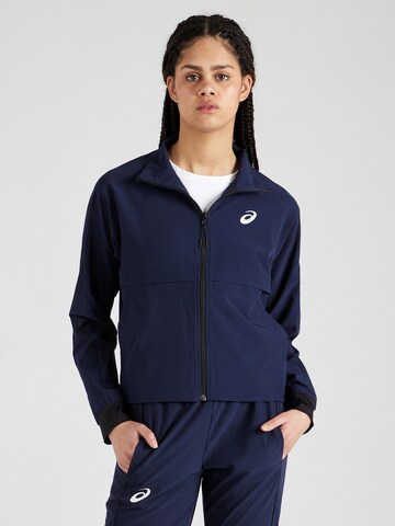 ASICS Sportjacke 'MATCH' in Blau: predná strana