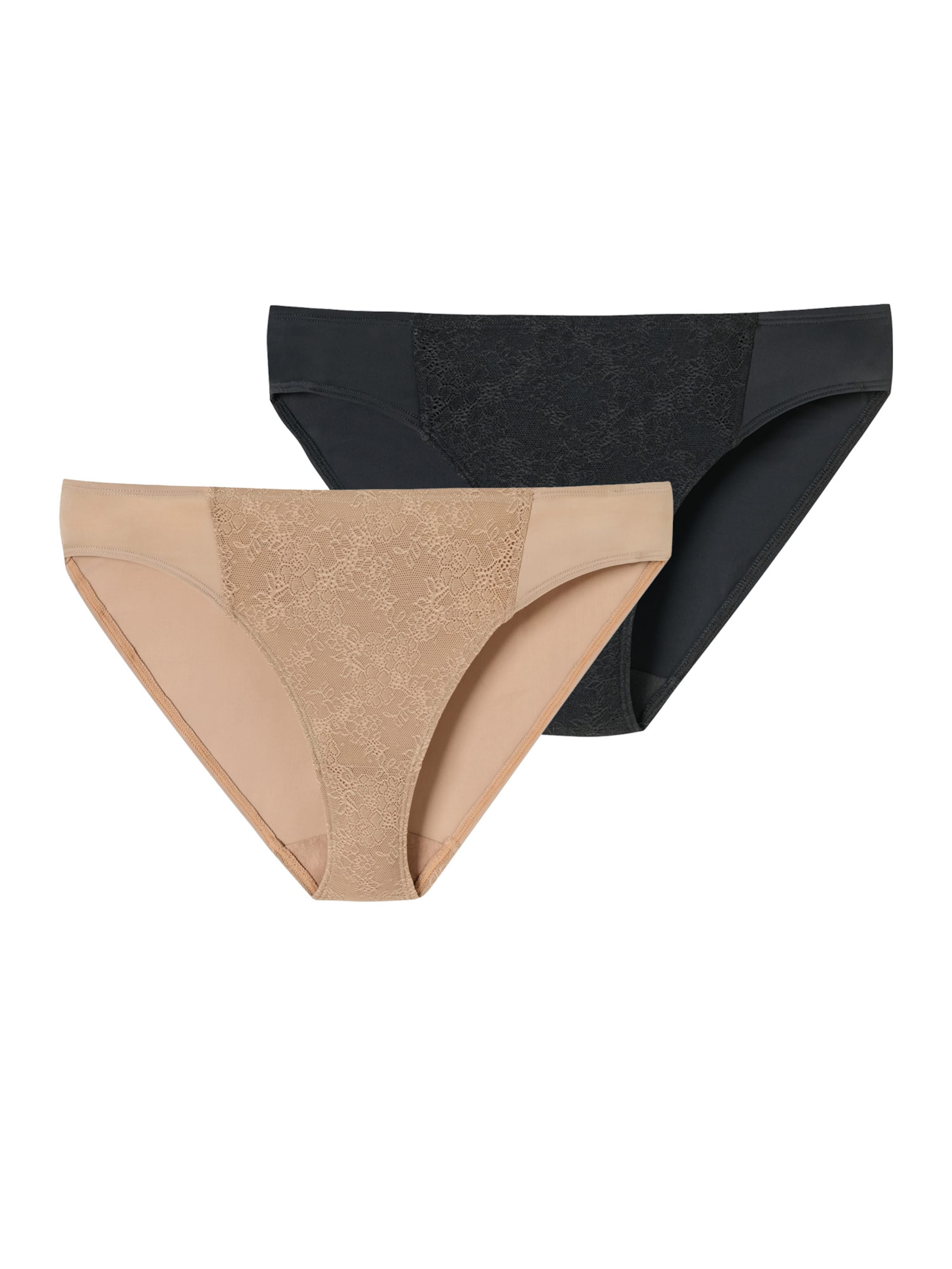 Slip ' Air blickdichte Spitze ' SCHIESSER en beige : devant