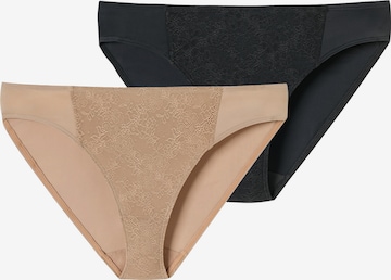 SCHIESSER Rioslip ' Air blickdichte Spitze ' in Beige: Vorderseite