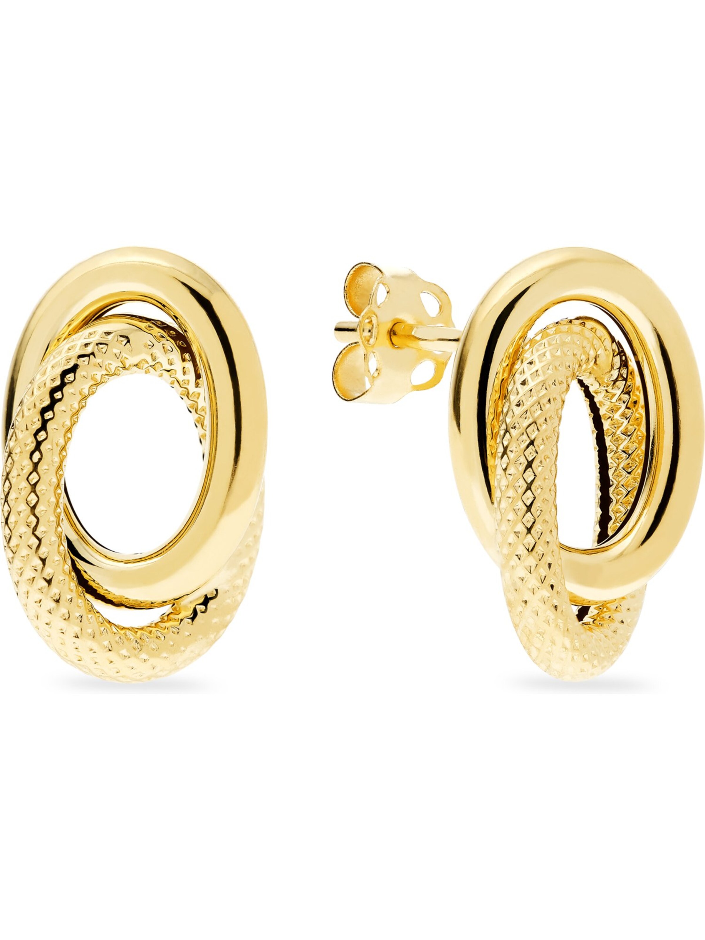 CHRIST Earrings in Yellow: front