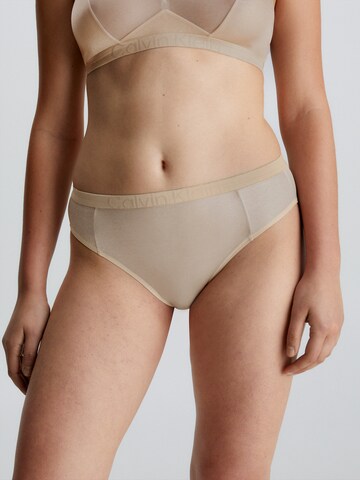 Calvin Klein Underwear Slip 'Future Shift' in Beige: voorkant