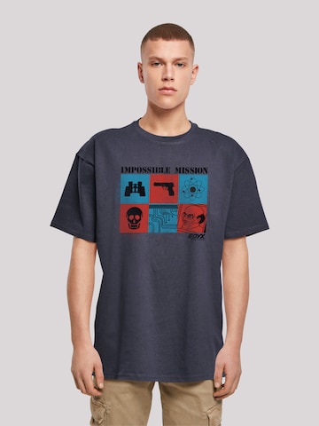 T-Shirt 'Impossible Mission Retro Gaming SEVENSQUARED' F4NT4STIC en bleu : devant