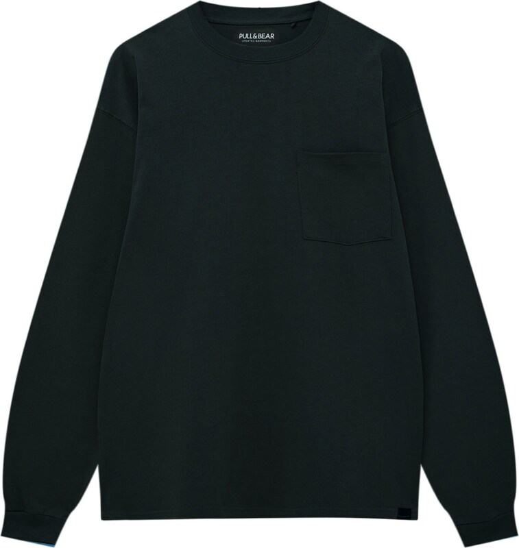 Pull&Bear Shirt in Dunkelgrün IV6786 Pull&Bear Shirt in Dunkelgrün IV6786