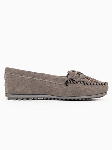 Mocassin 'Thunderbird' Minnetonka en gris