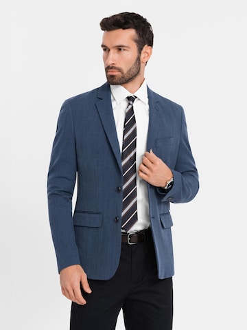 Ombre Regular fit Business blazer 'OM-BLZB-0135' in Blue: front