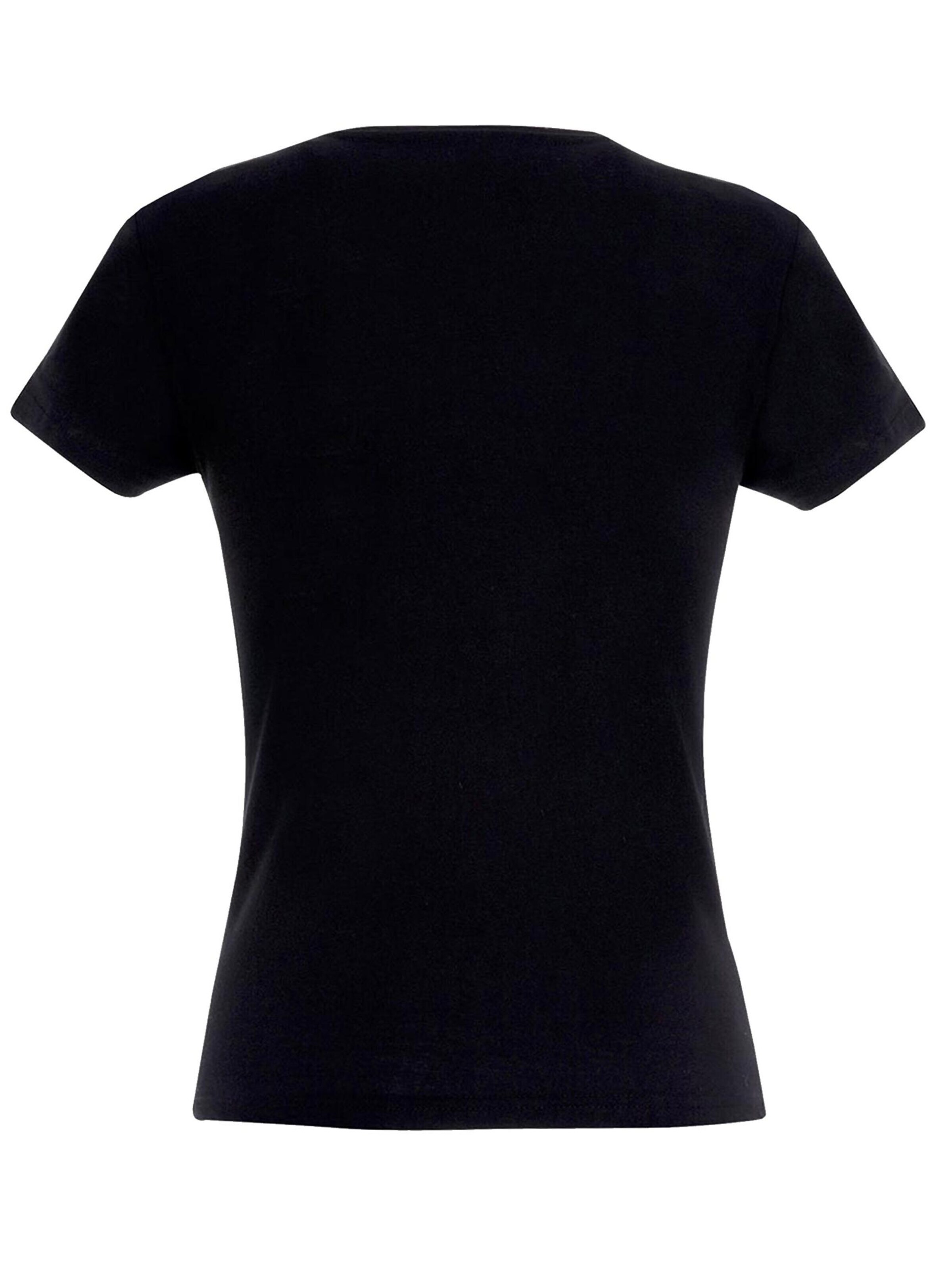 RMK Shirt 'Lederjacke Teddy Bär' in Black