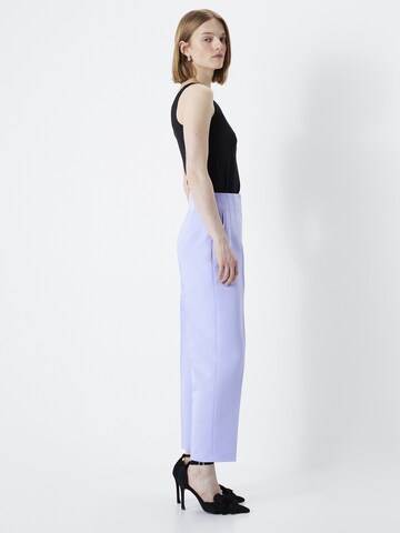 Ipekyol Loose fit Pleat-Front Pants in Purple