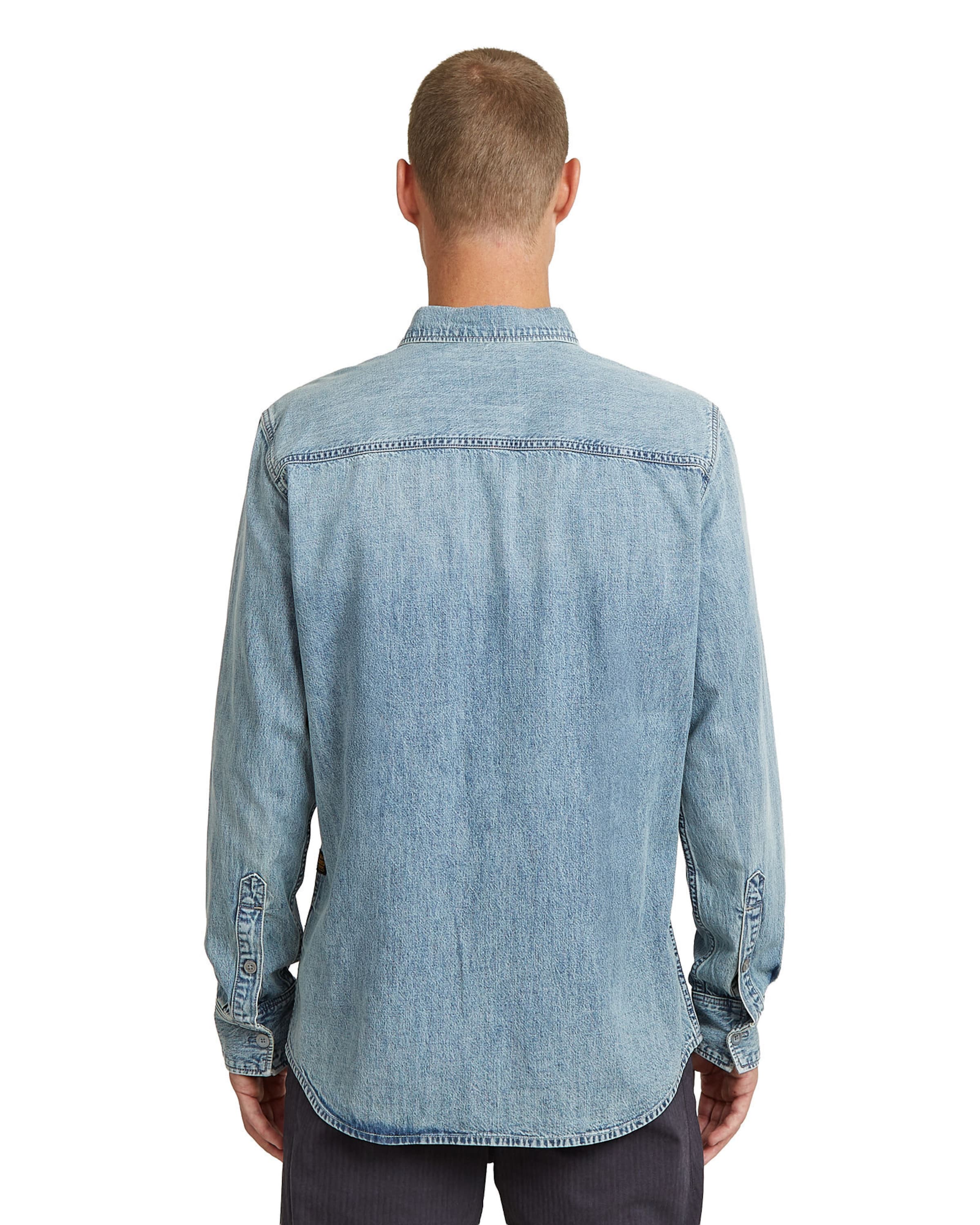 G-STAR Regular fit Button Up Shirt in Blue