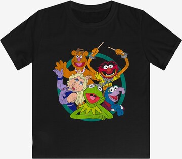 F4NT4STIC Shirt 'Muppets' in Zwart: voorkant