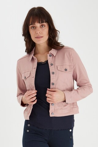 Fransa Between-Season Jacket in Pink: front