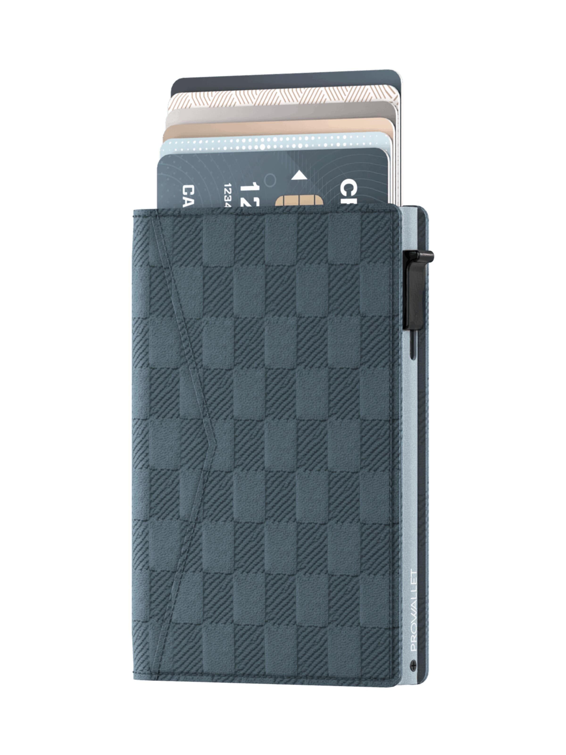 Prowallet Wallet 'Pasjeshouder Slim Panel' in Blue: front