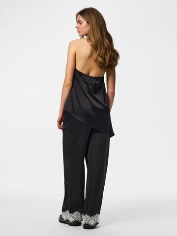 PIECES Wide leg Broek 'PCAriel' in Zwart