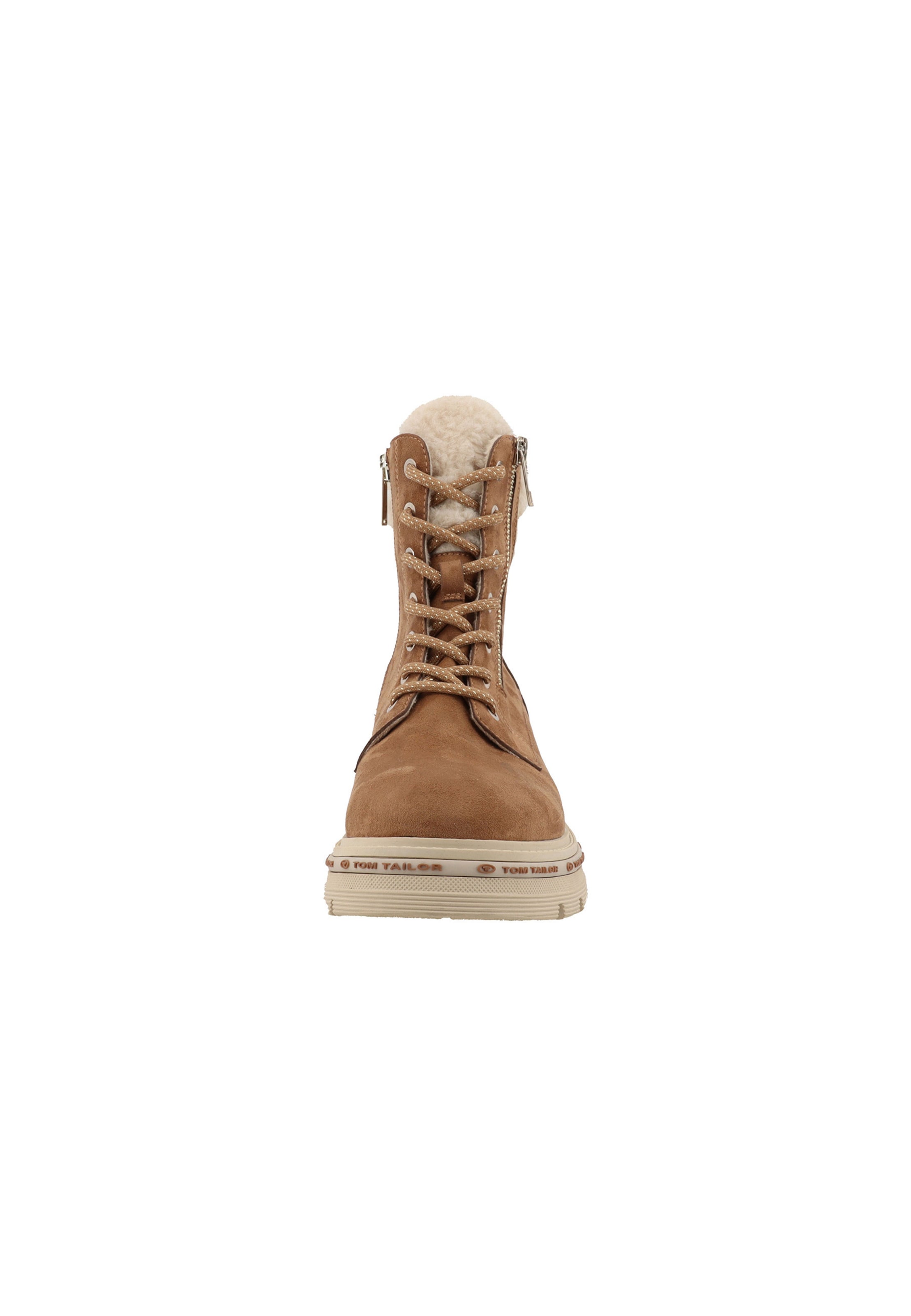 Bottines à lacets TOM TAILOR en beige