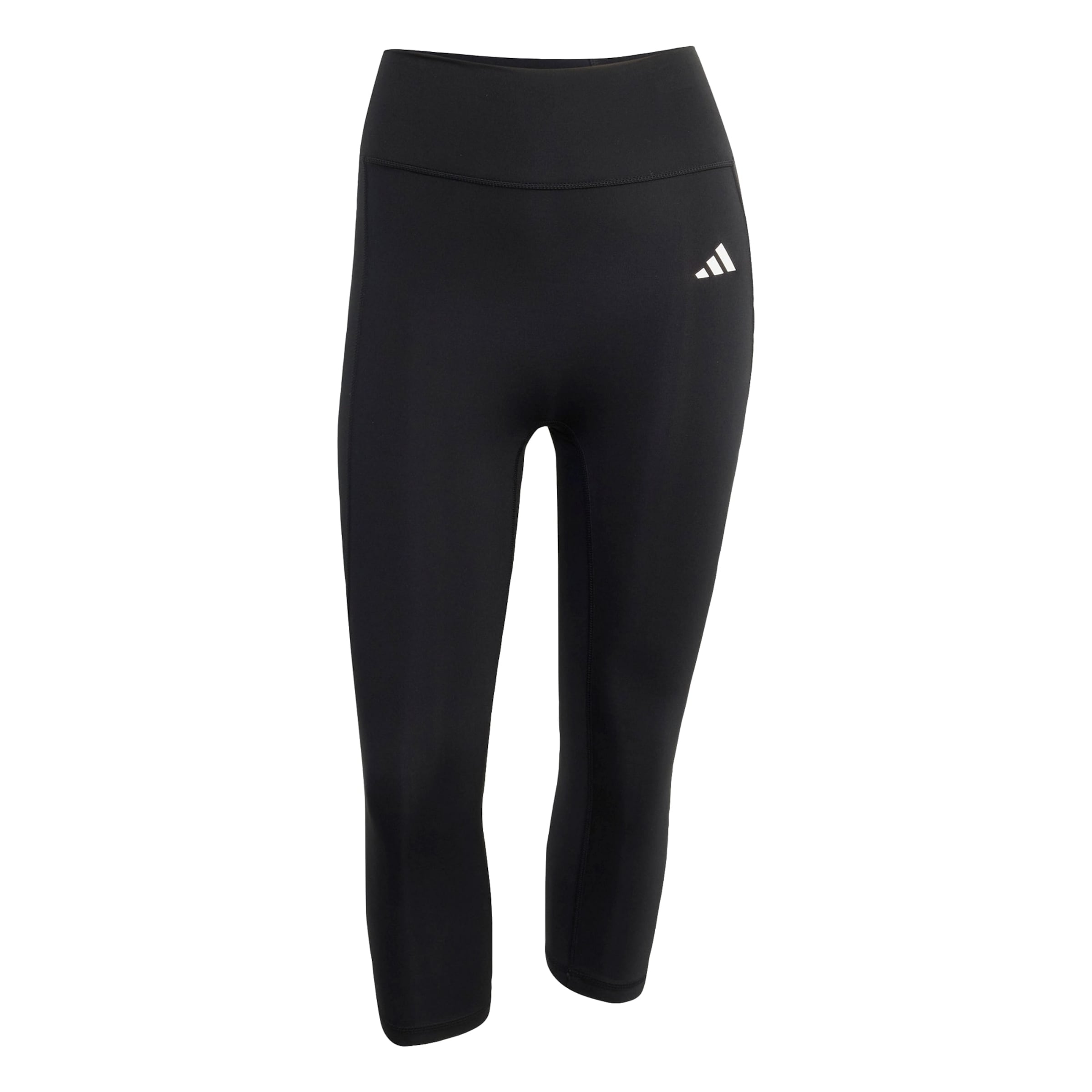 ADIDAS PERFORMANCE - Skinny Calças de desporto 'Optime Essentials' em preto: frente