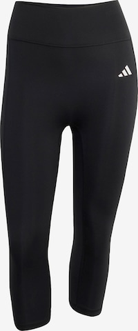 ADIDAS PERFORMANCE Skinny Workout Pants 'Optime Essentials' in Black: front