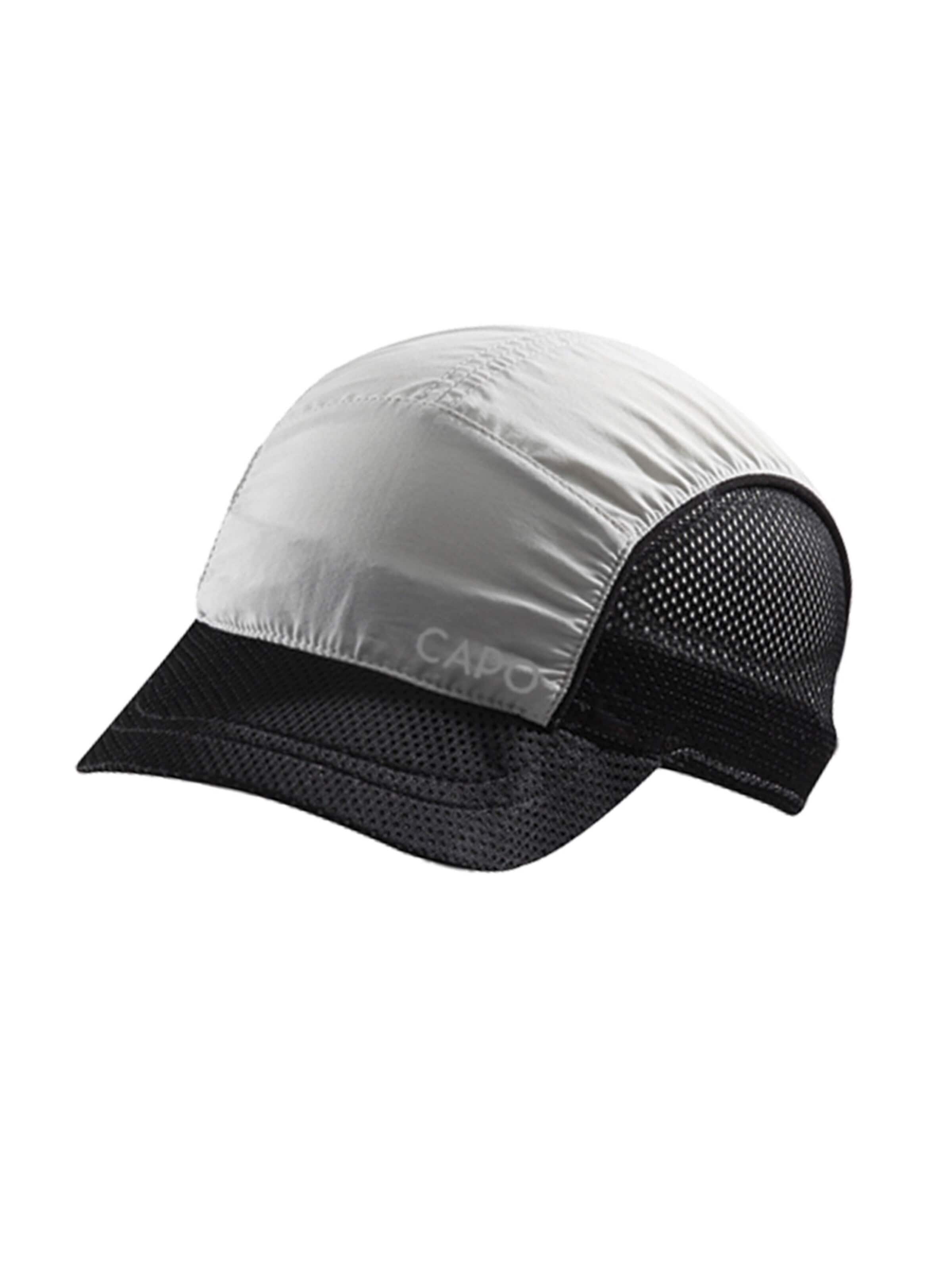 CAPO Cap 'Softcap, ultraleicht seitliche Netzeinsätze, Reflexbügler; UV 50' in Silver: front