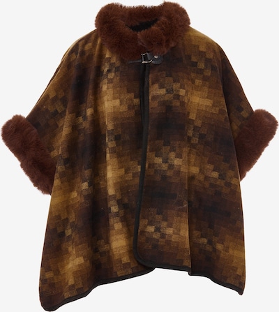 Apsiaustas iš OSHA, spalva – ruda / karamelės / šafrano spalva / juoda, Prekių apžvalga