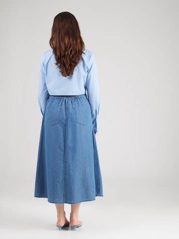 ONLY Carmakoma - Falda 'CARBEA' en azul