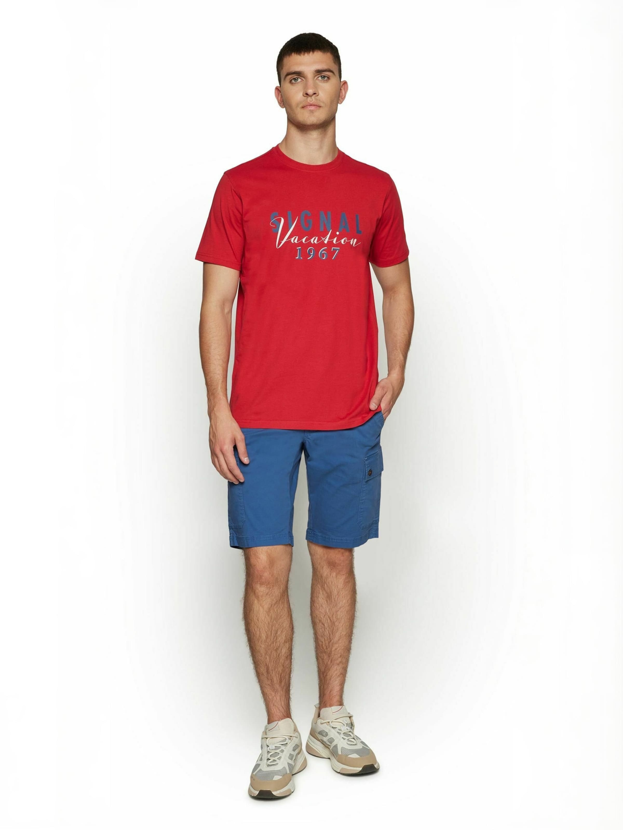 Coupe regular Chemise ' FinnSi ' Signal en rouge