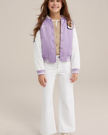 WE Fashion Between-season jacket in Purple