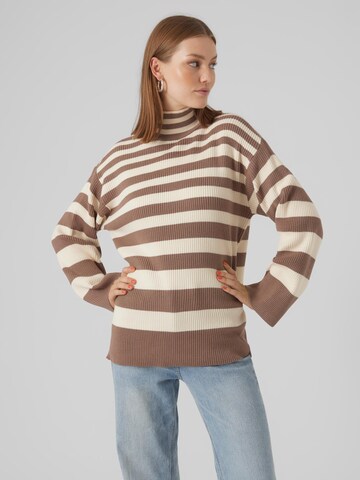 VERO MODA - Pullover 'HERMOSA' em castanho