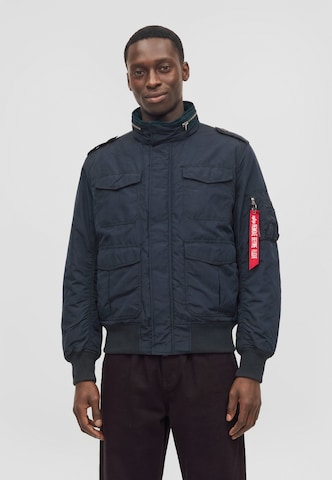 ALPHA INDUSTRIES - Chaqueta de entretiempo 'M-65' en azul: frente