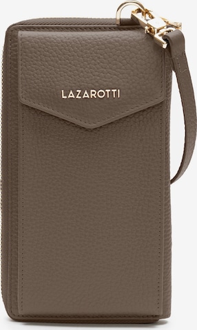 Lazarotti Schoudertas 'Bologna' in Bruin: voorkant