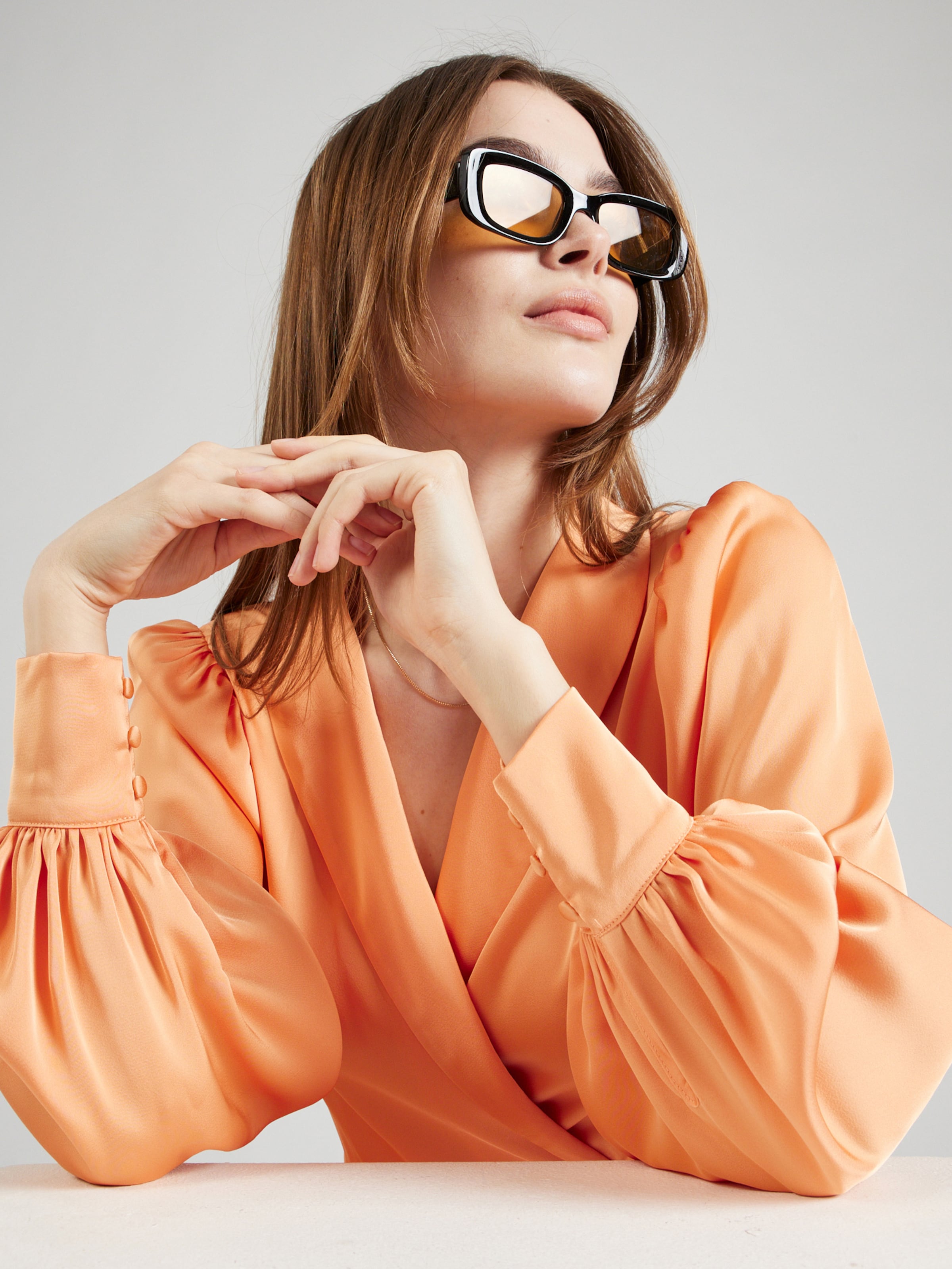 VILA Shirt Dress 'VIEnna Ravenna' in Apricot | ABOUT YOU