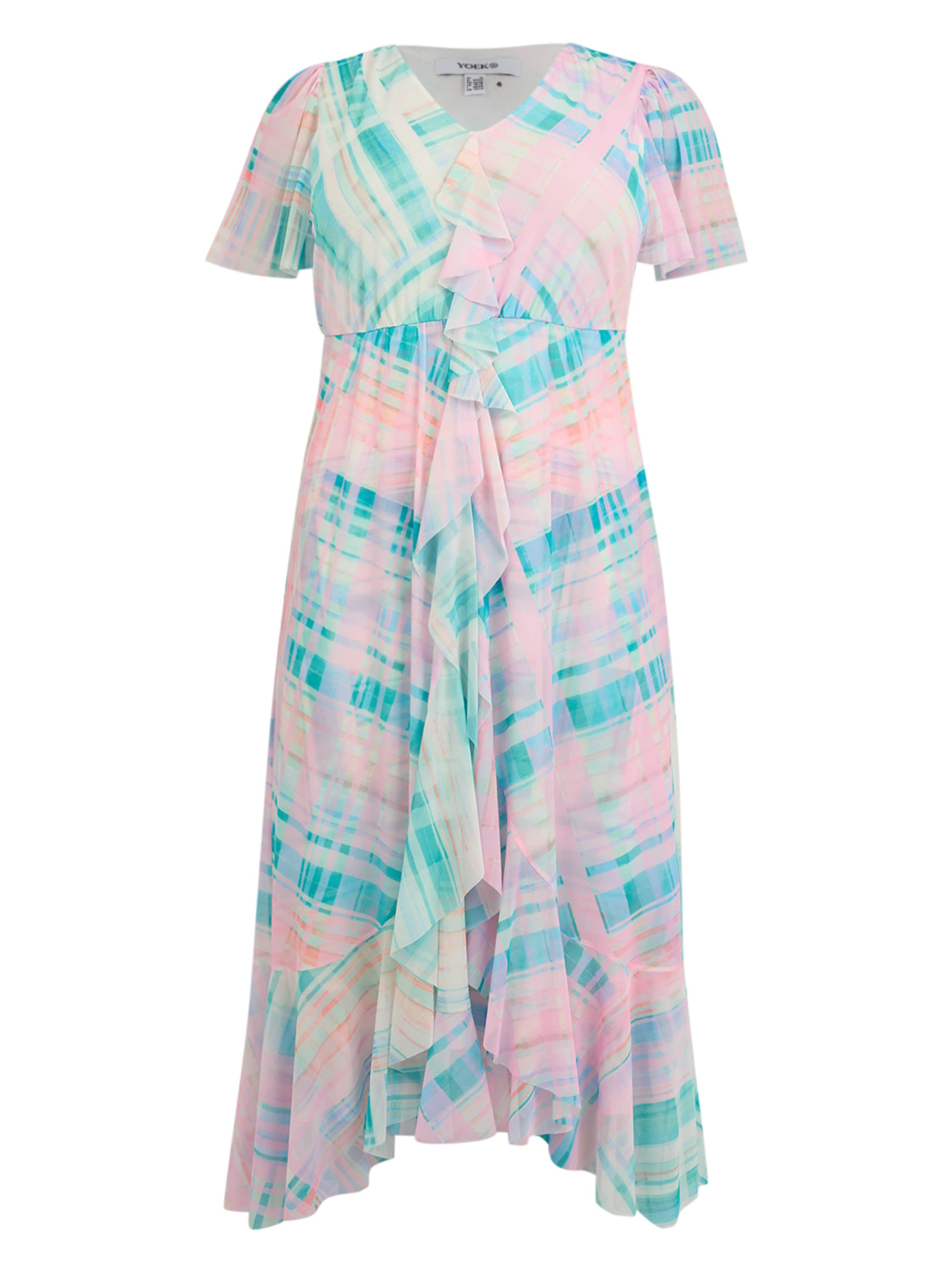 YOEK Jurk in Blauw: voorkant