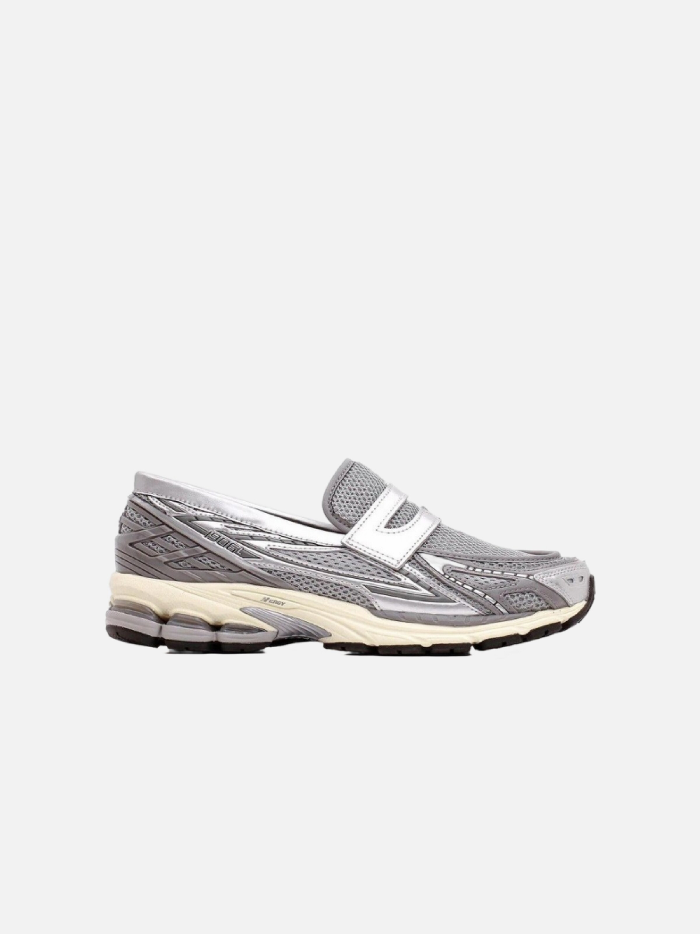 Slip on 'New Balance 1906L Metallic Silver' new balance en beige : devant