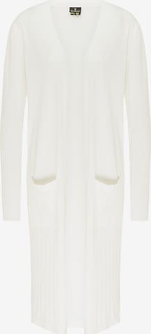 DreiMaster Klassik Knit Cardigan in White: front