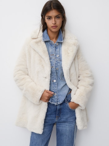 Pull&Bear Vinterfrakke i beige: forside