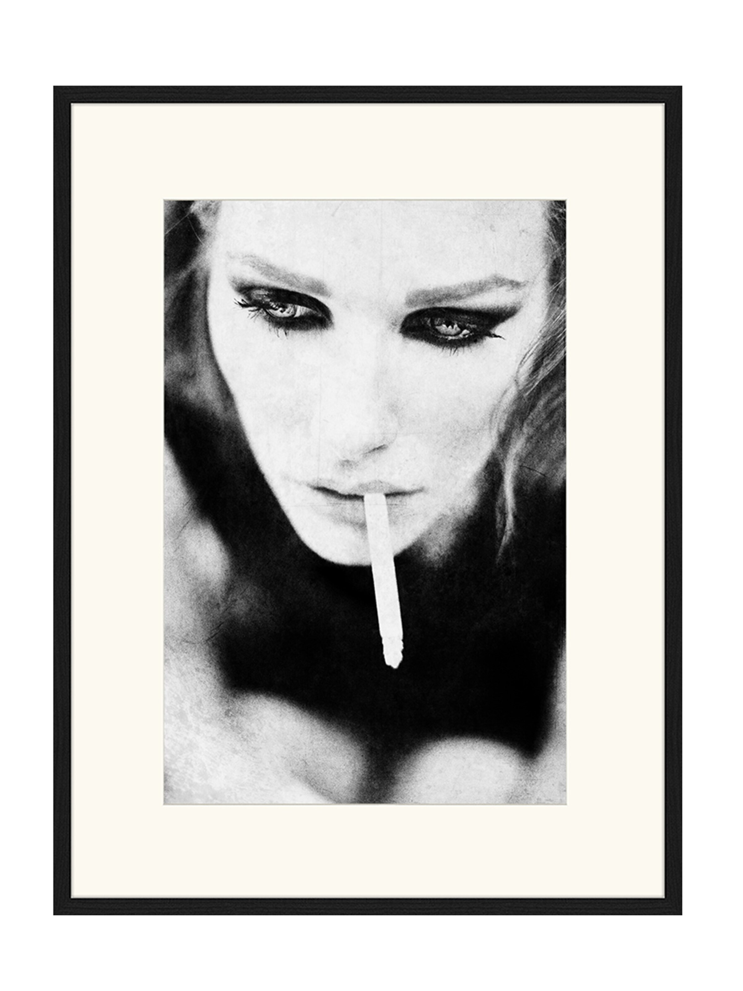 Liv Corday Image 'Girl with Cigarette' in Black: front