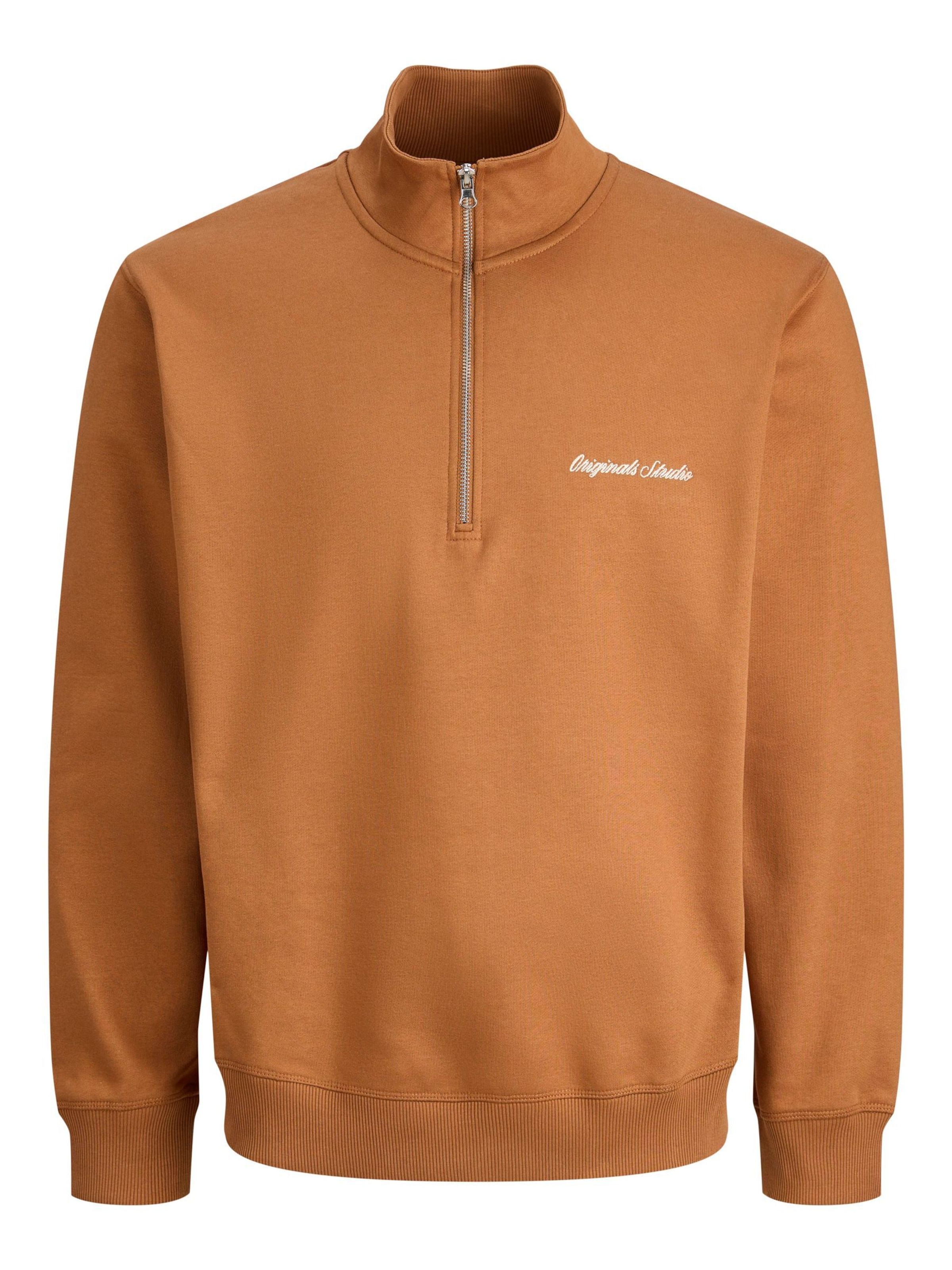 JACK & JONES Sweatshirt 'JORNORREBRO' in Brown: front