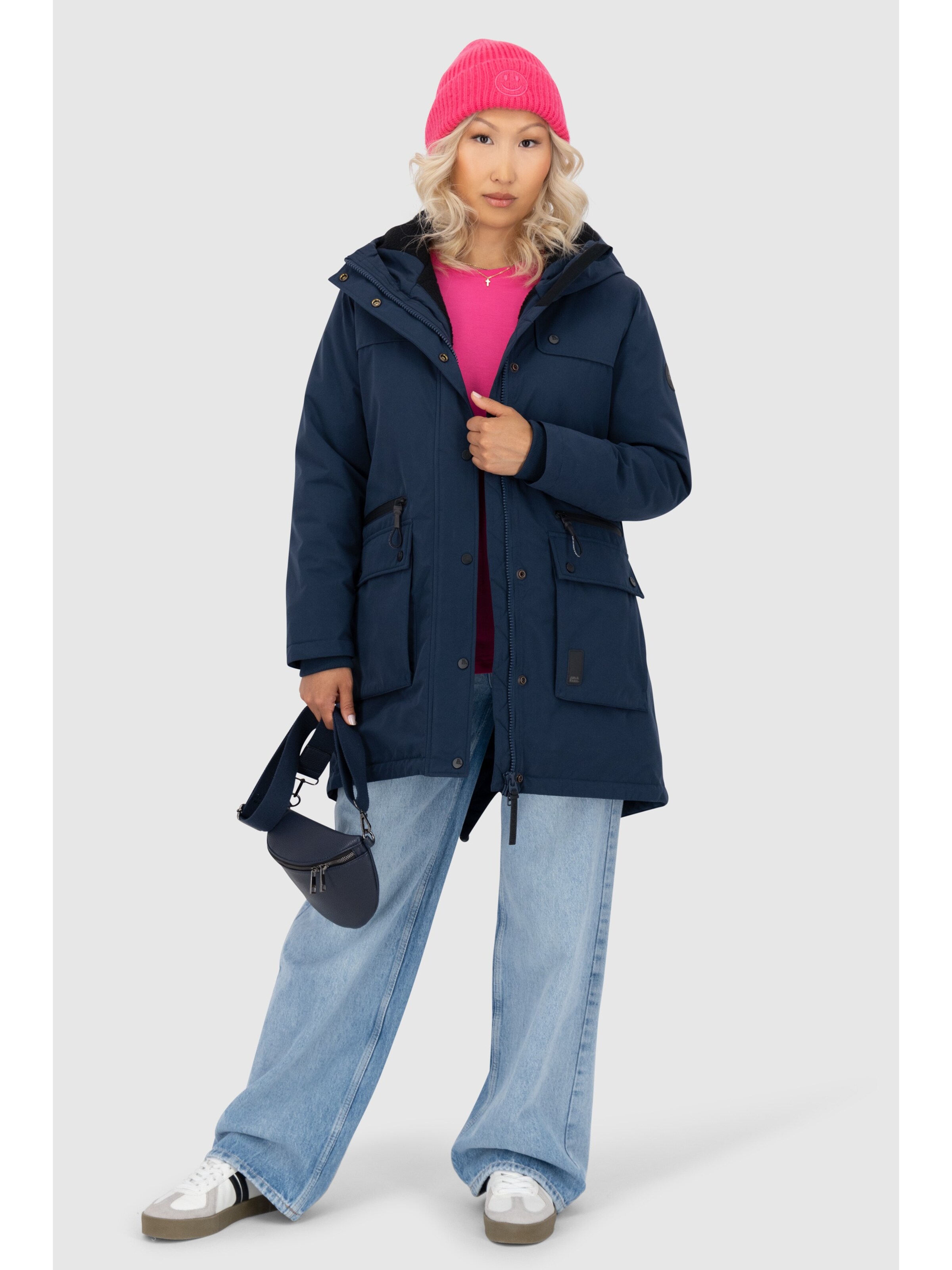 alife & kickin Winterjacke 'Charlotte' in Blau