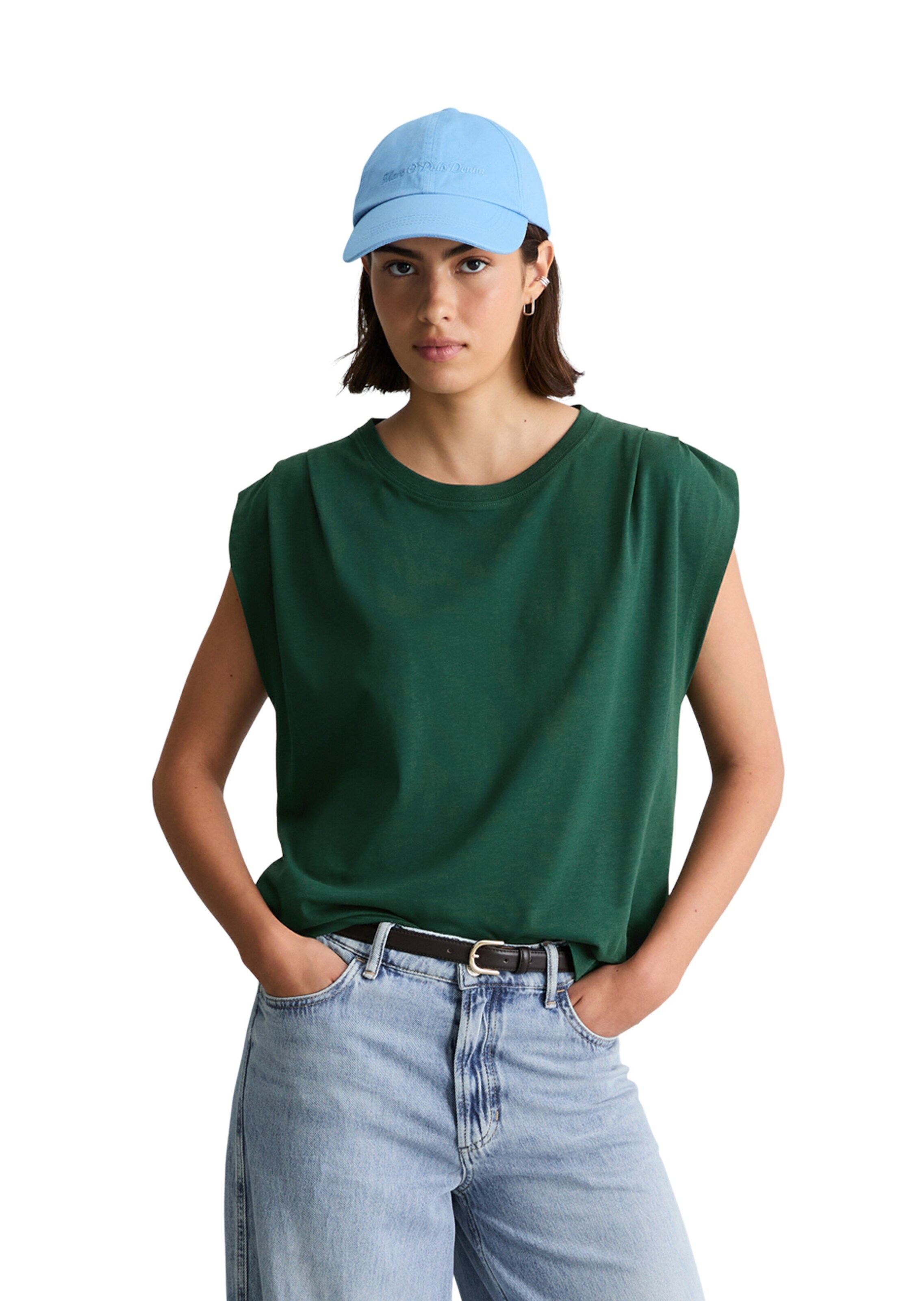 Marc O'Polo DENIM Shirt in Green: front