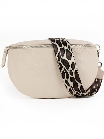 lePelou - Riñonera 'SERENA large' en beige: frente
