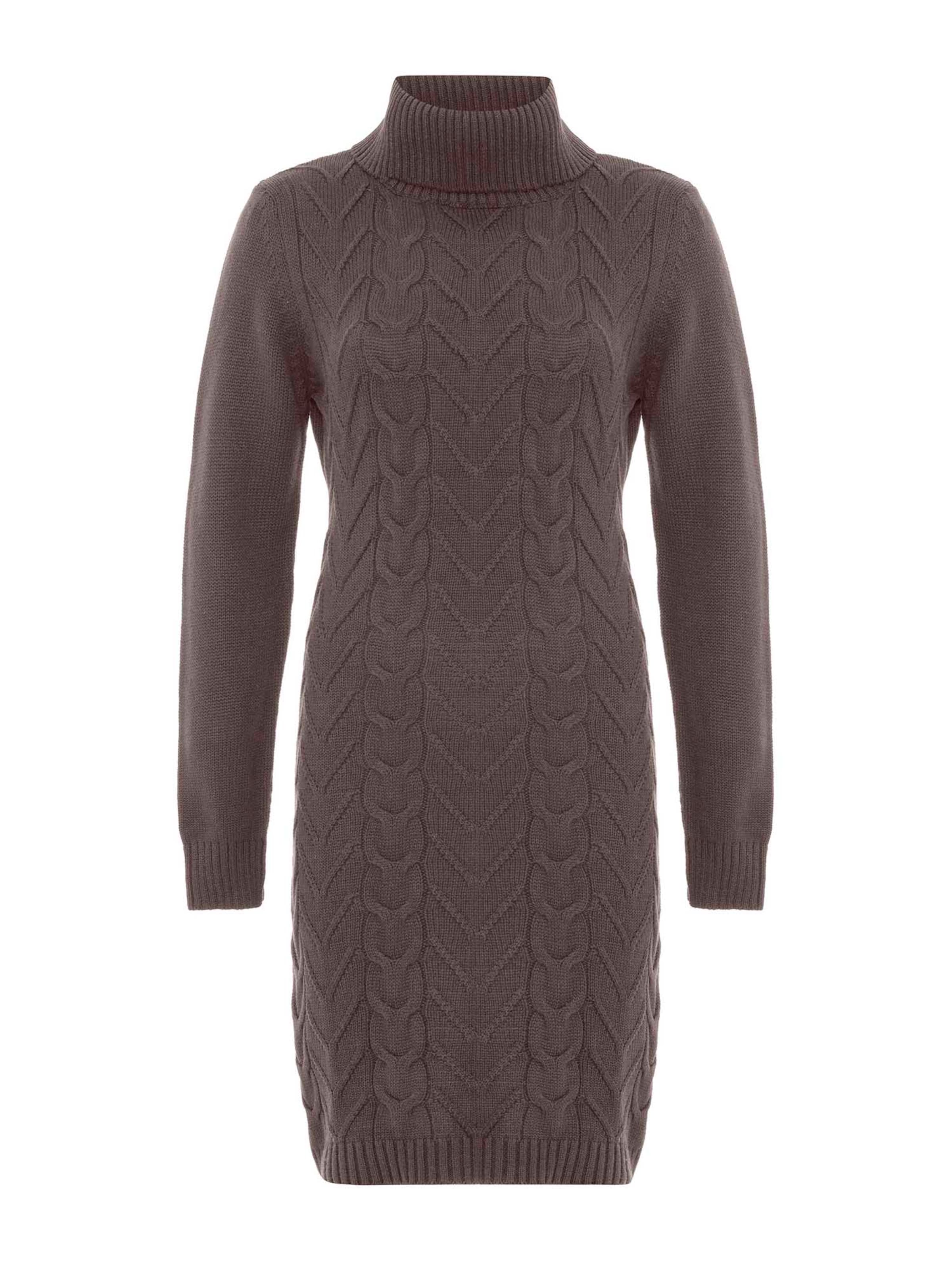 Moxx Paris Pletené šaty 'Belicia' - Hnedá: predná strana