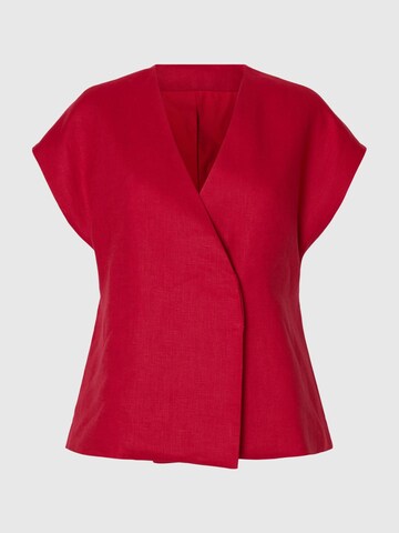 Gilet SELECTED FEMME en rouge